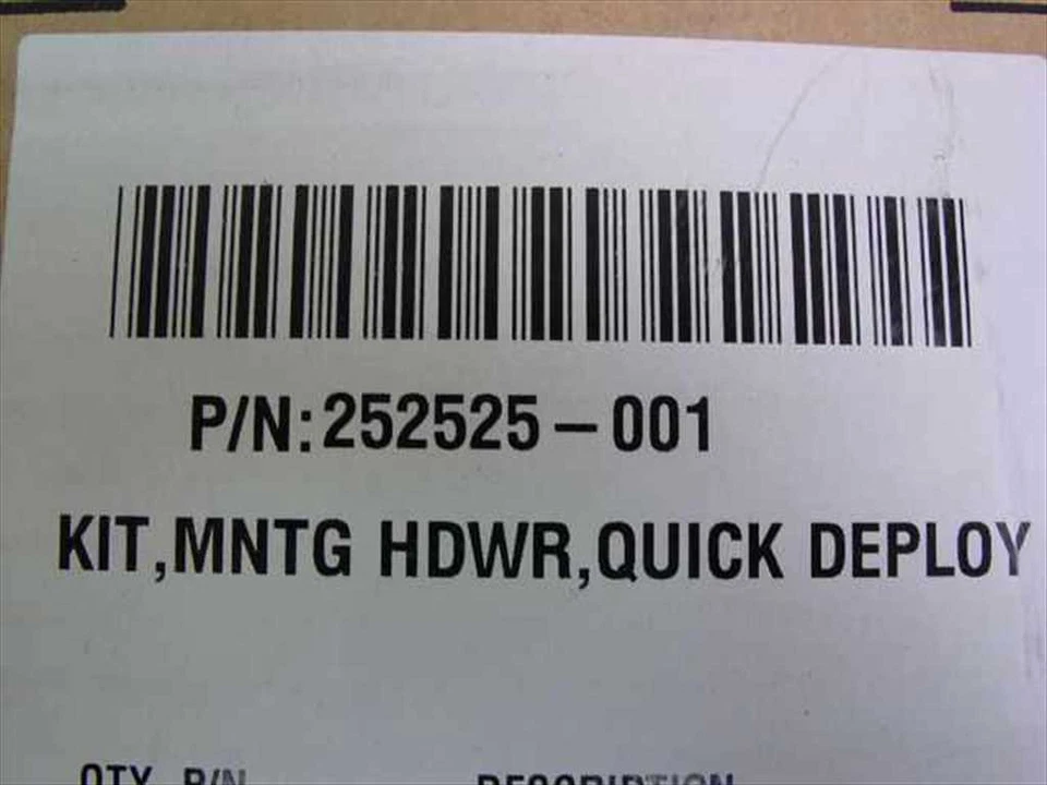 HP 252525-001 Server Brackets Mounting Hardware - Quick Deploy - New Open Box - Image 3 of 4