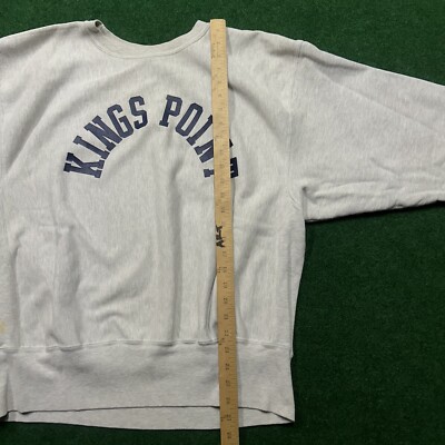 Champion Reverse Weave KING POINT Lサイズ Vintage Champion Sweatshirt Mens XL Gray 90S Kings Point