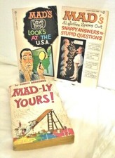 MAD paperbacks MAD-LY YOURS, LOOK AT THE USA, SNAPPY ANSWRS STUPID QUESTION USED