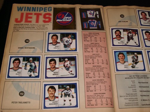 PANINI 88-89 ° HOCKEY STICKER ALBUM <> UNCOMPLETED SET° - Picture 3 of 4
