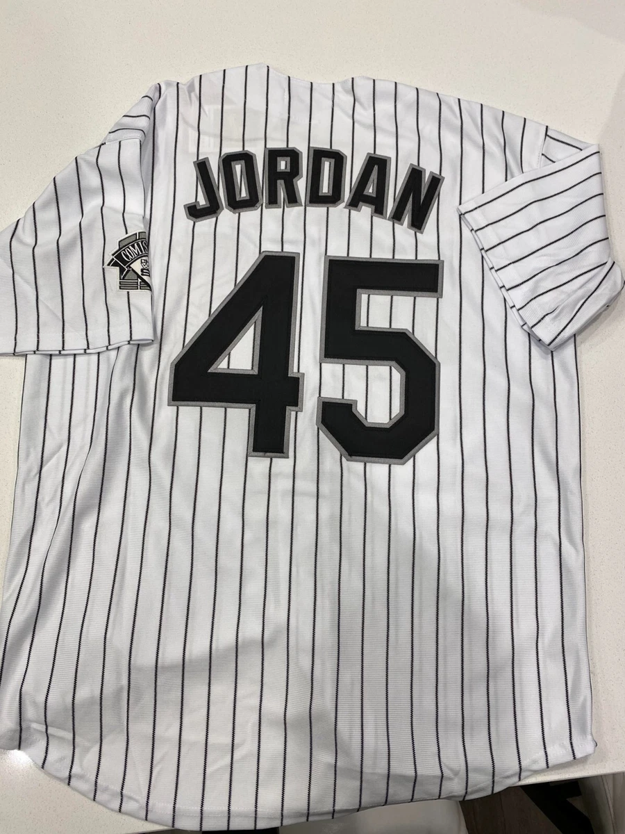 New!!! Chicago White Sox #45 Michael Jordan WHITE Baseball Jersey