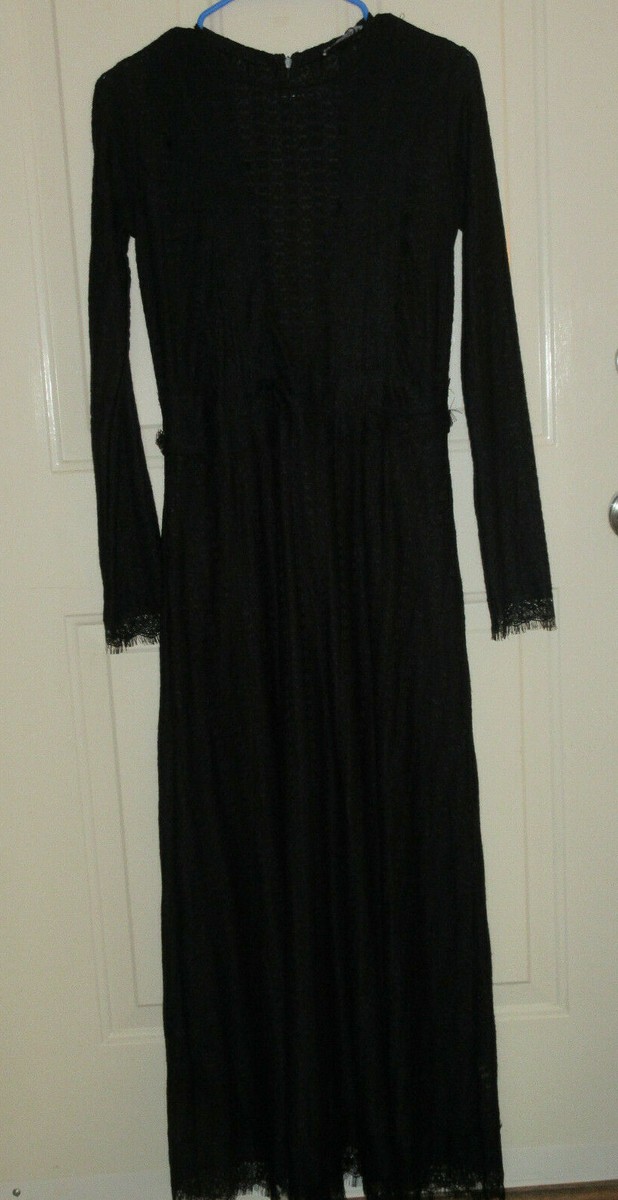 black polka dot dress with lace Polka Dot Queen Maxi Dress - Black and White, Medium | Hazel and Olive main image 0