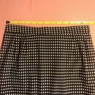 Women’s 8P Black White Checkered Pencil Skirt Straight With Back Slit — photo 9