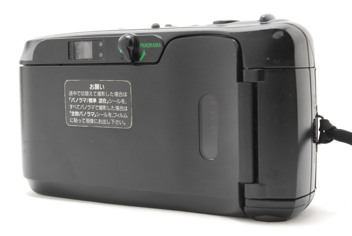 Exc+5】 Olympus μ mju zoom Panorama Black 35mm f/3.5 Point