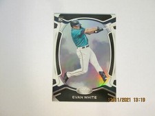 EVAN WHITE 2021 PANINI CHRONICLES CERTIFIED ROOKIE BASEBALL CARD #30 FREE SHIP