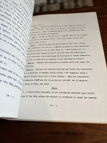1958 Los Alamos Labor gesammelt radiochemische Verfahren atomar - Kleinberg - Bild 11 von 14