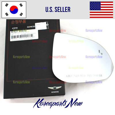 Mirror Glass Right PASSENGER Side HEATED + BSD  OEM  Genesis G90 2017-2020