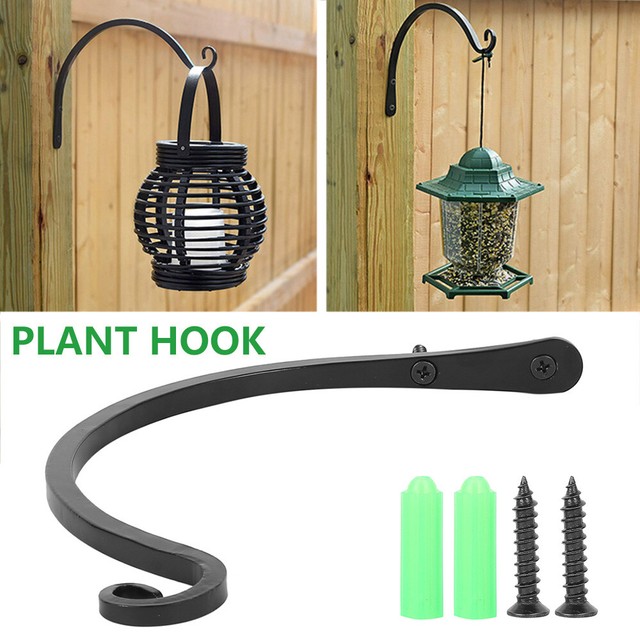 Hanging Baskets Brackets Hooks Outdoor Garden Plant Hanger Wall Bracket
