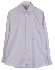 SUITSUPPLY Traveller Formal Shirt Men's 2XL Cutaway Collar Purple formal
