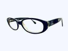 VTG Calvin Klein Black Oval Lucite Glasses CK 4027 113 52 18 140
