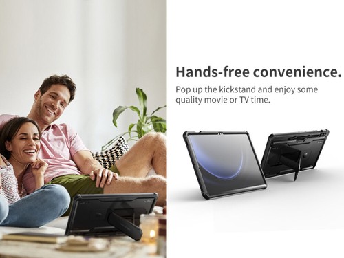 Dexnor for Samsung Galaxy Tab S9 FE Plus Case with Pen Holder Heavy Duty Cover - Picture 10 of 24
