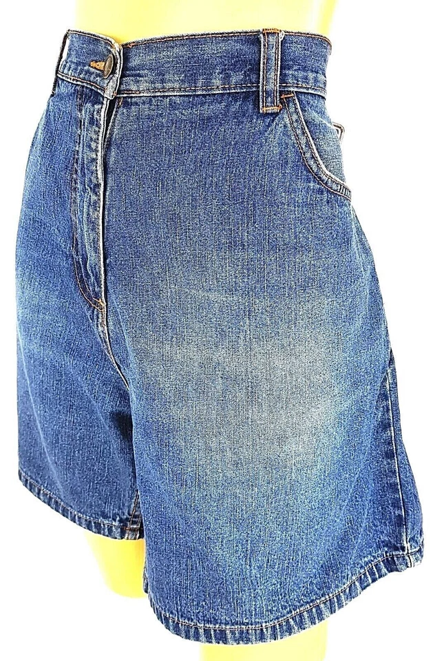 PARIS ANGEL Womans EMBROIDERED DENIM SHORTS Stretch-Waist 38" - UK20 - EU36 -£59 - Imagem 2 de 4