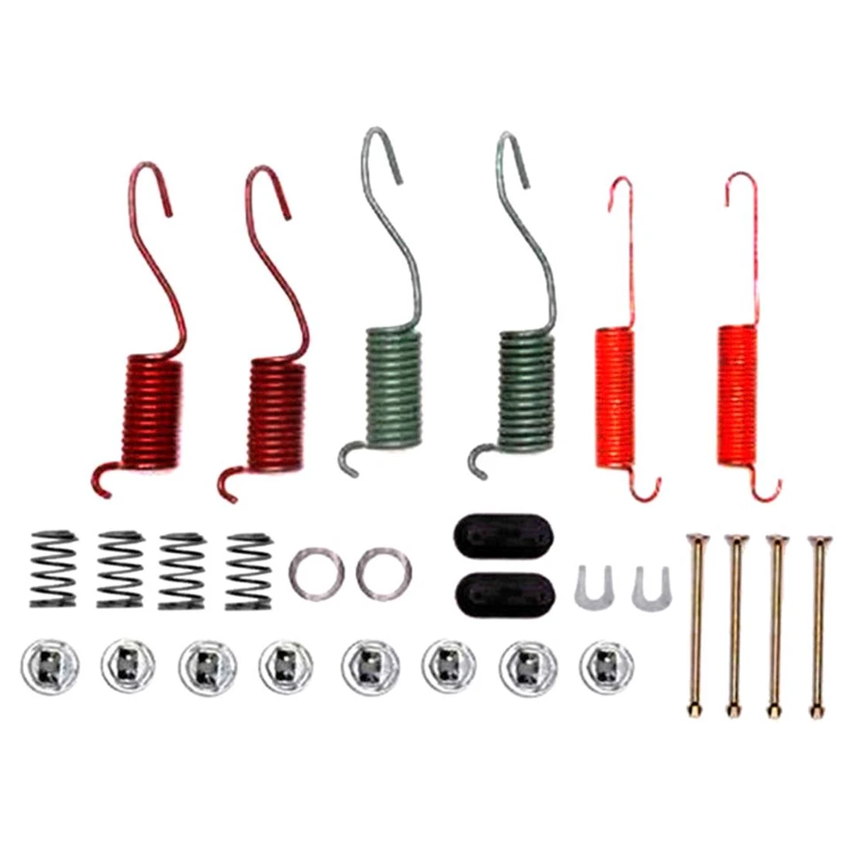 Kit de resorte de hardware de tambores de freno traseros y zapatas de freno Raybestos para Dodge D50 1982 Foto 4 de 4