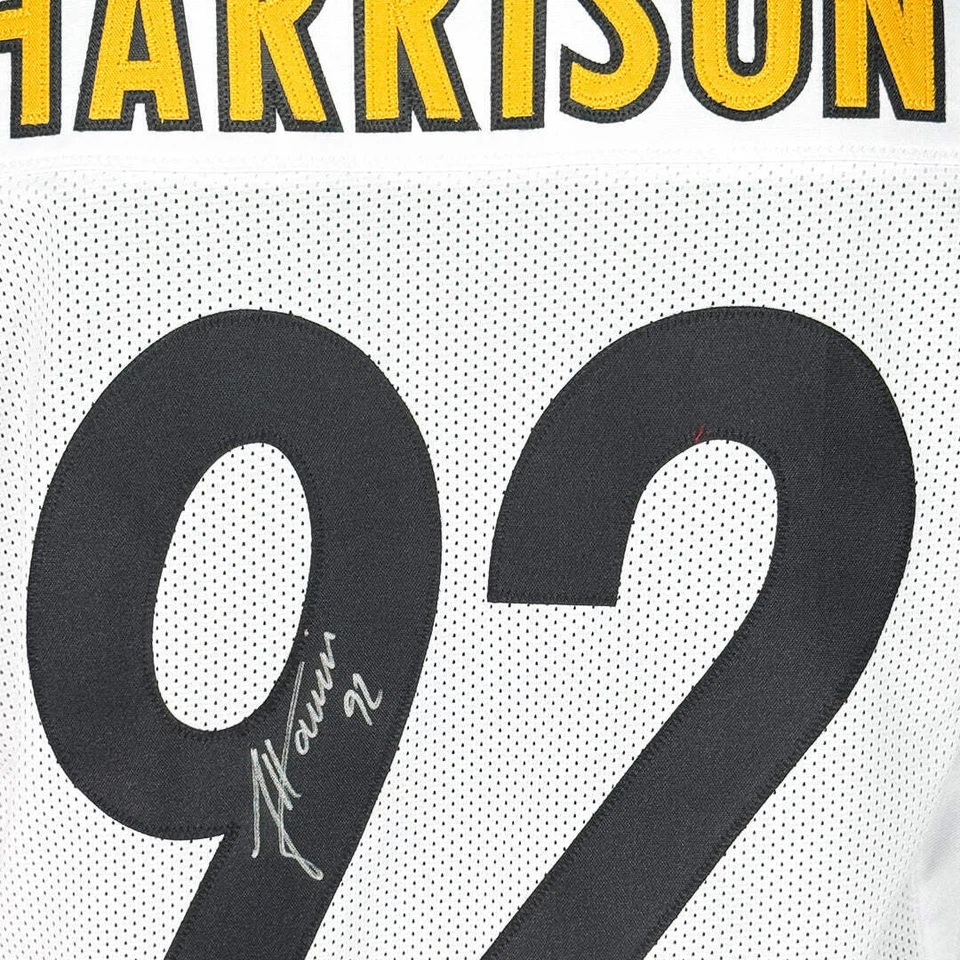 Футболка с автографом Джеймса Харрисона из Питтсбурга белая (JSA) - Изображение 2 из 3