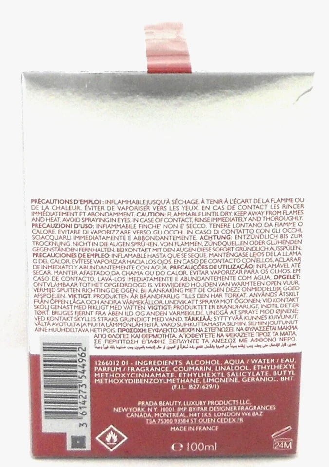 Prada Luna Rossa SPORT de Prada 3,3 oz./100 ml. Spray EDT para hombre. Caja sellada Foto 2 de 4