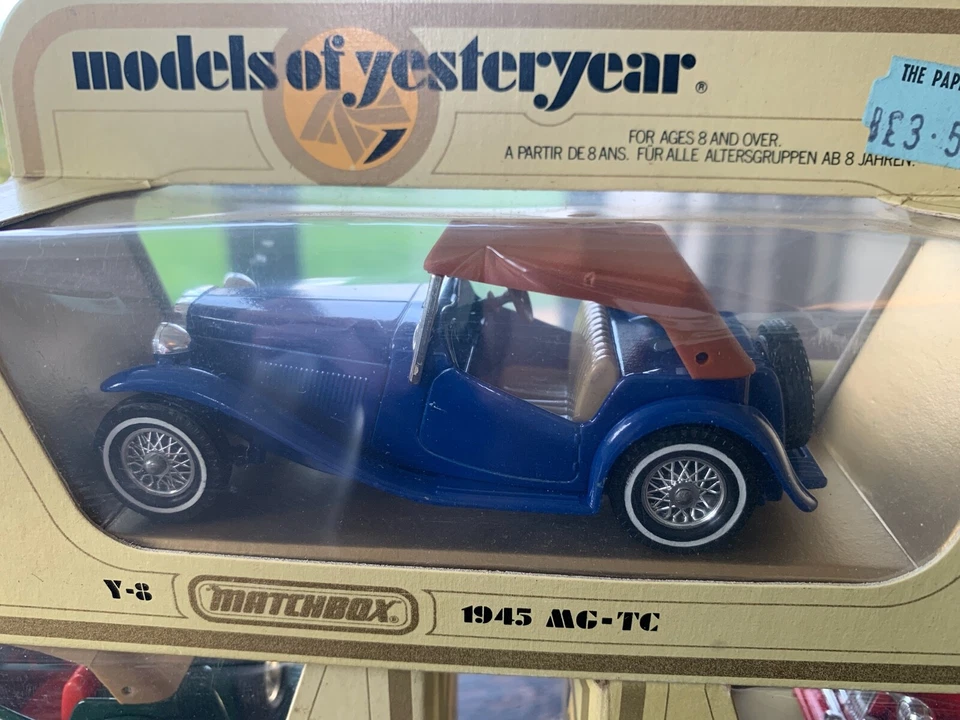 Lote de 3 autos deportivos vintage Matchbox de ayer Y-2 1945 MG TC Modelos  Foto 3 de 4