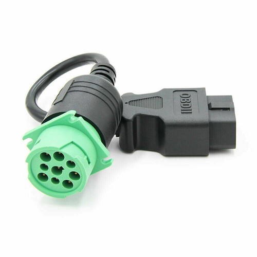9 Pin to 16 Pin OBD2 Truck Diagnostic Scanner Cable Adapter for Cummins Engine. - Picture 7 of 14
