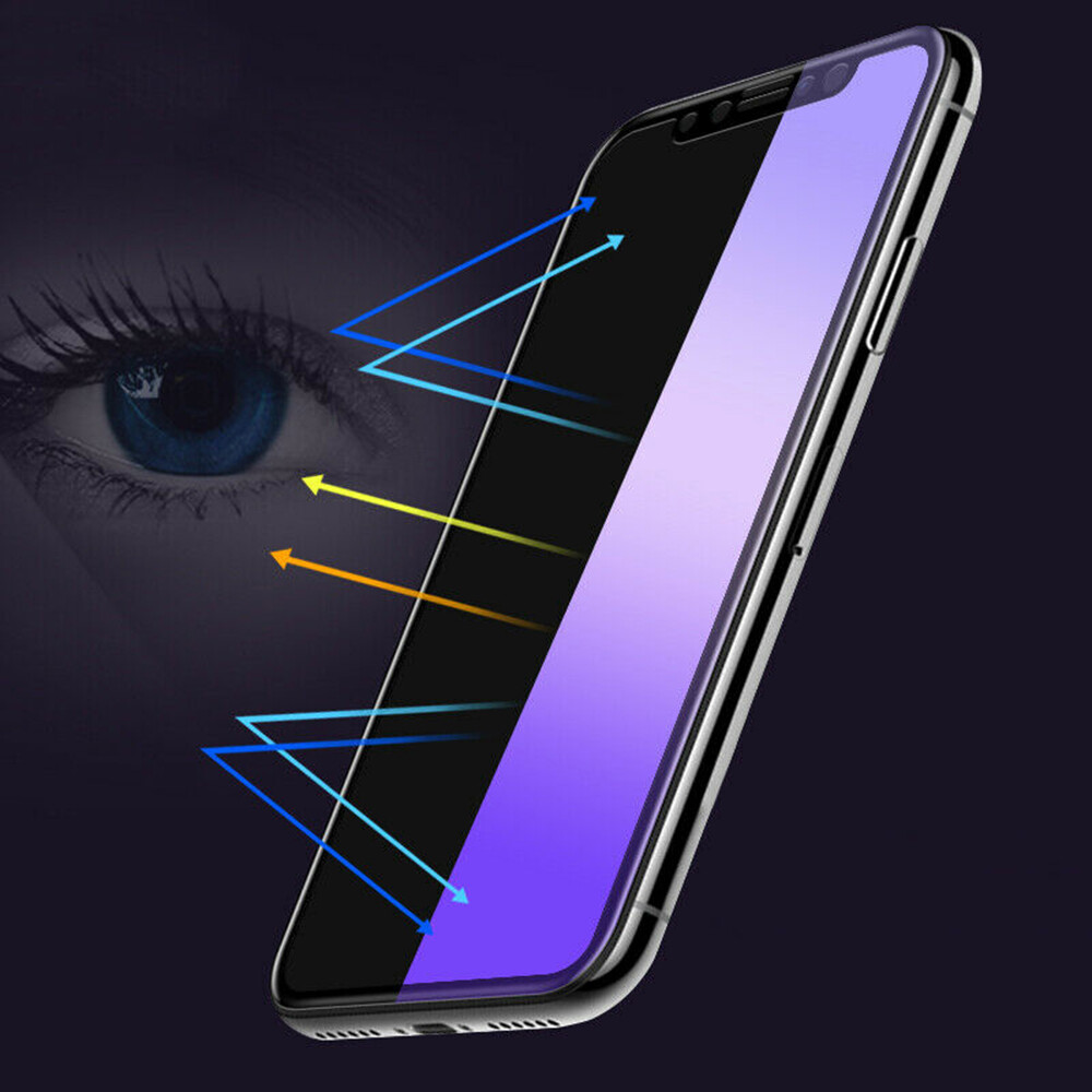 Anti Blue Light Tempered Glass Screen Protector For IPhone XR/XS/X/8/7/6 – 9H Hardness, Anti-Glare
