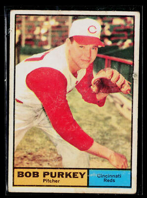 1961 Topps Set-Break #9 Bob Purkey, Very Good (crease), (HUCK'S)