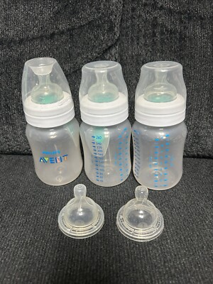 Philips Avent Anti-Colic BPA-Free Baby Bottles - 9oz, Clear, 3 ct