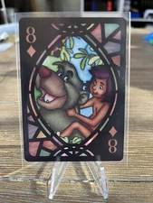 Tenyo Disney Stained Glass Playing Cards Jungle Book Balloo Mowgli NM US Seller