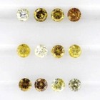 YELLOW DIAMOND 1.50 MM ROUND CUT ALL NATURAL SOLD PER STONE F-2786
