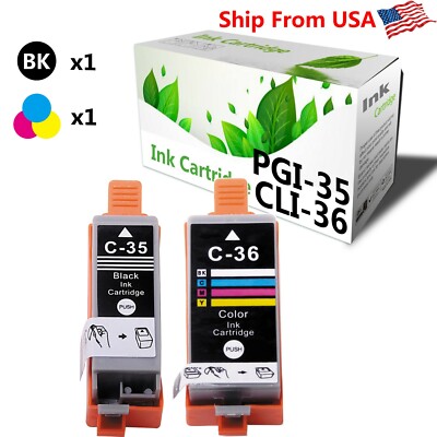 2 pk PGI 35 ink Cartridge for Canon iP110 iP110 iP110 iP110 Printer