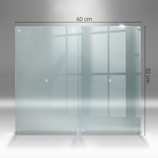 Kitchen Backsplash Heat Resistant Sink Splash Guard Tempered Glass Transparent