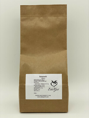 Reismehl 1 kg glutenfrei, lactosefrei, vegan, vegetarisch, 1000g