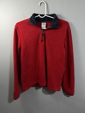 Boys Old Navy Red Pullover, Size Medium. 1/4 Zip Sweatshirt Casual Or Dress