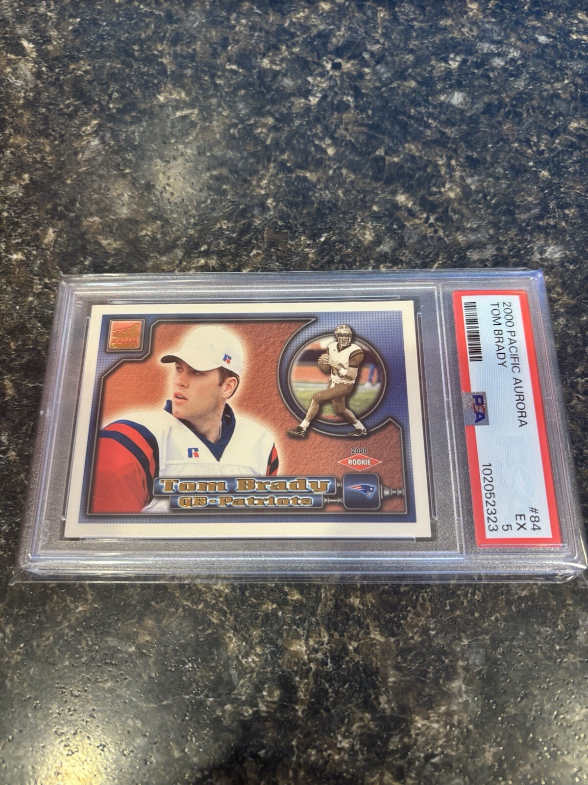2000 Pacific Aurora - #84 Tom Brady (RC)