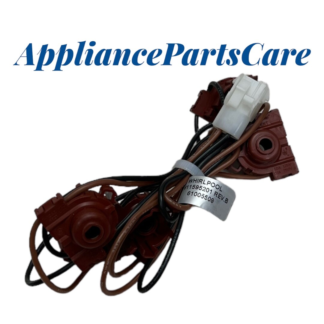 Whirlpool Range Oven Harness & Spark Switch W11537740 W11512353 Replacement Part