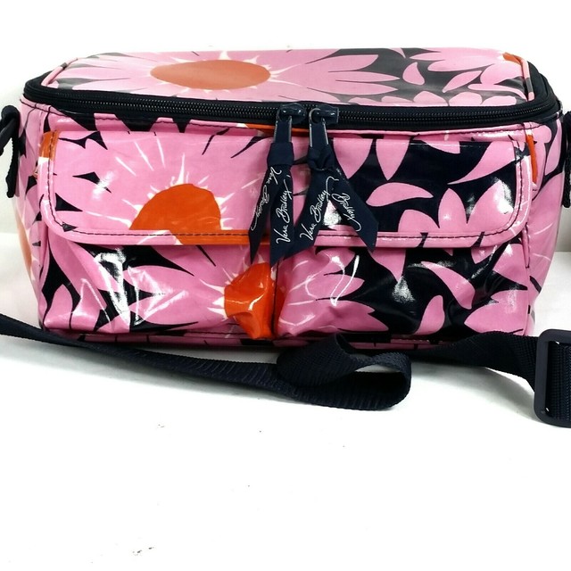 Vera Bradley Floral Insulated Lunch Box Adjustable Shoulder Strap Hot