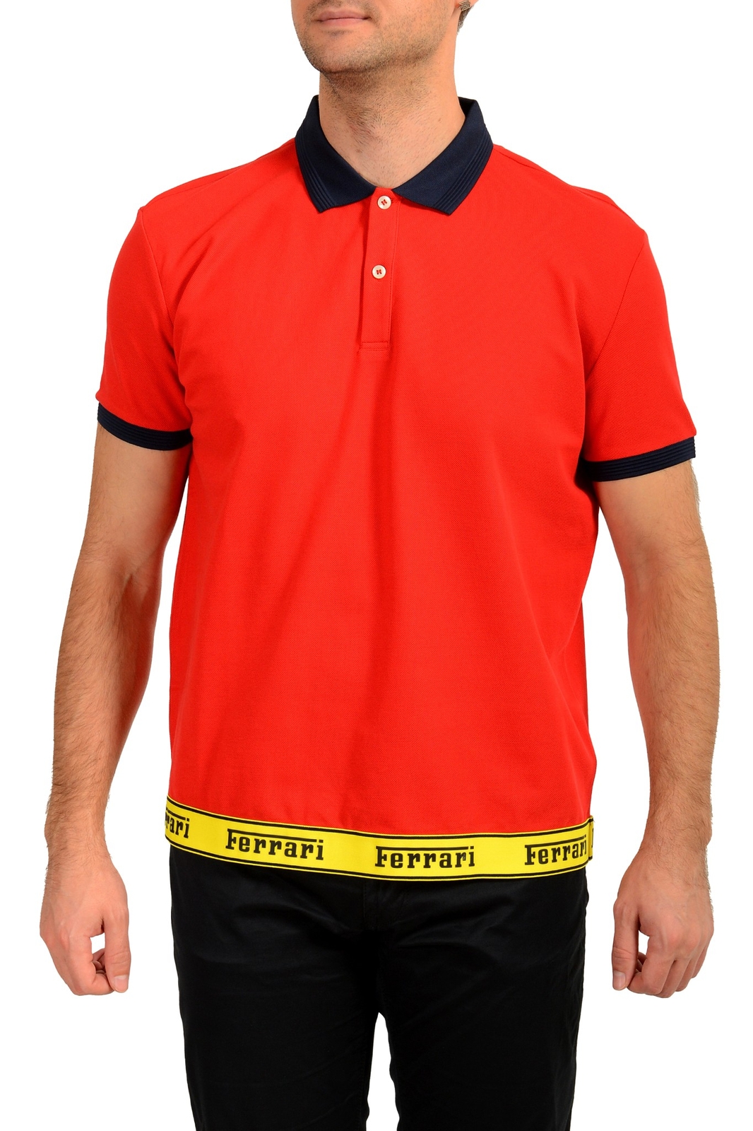 Мужская рубашка поло Scuderia Ferrari Piquet Ferrari Tape с коротким рукавом US XL IT 54 11190₽