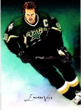 Mike Modano 2017 Authentic Artist Signed Limited Edition Print Card 25 of 25