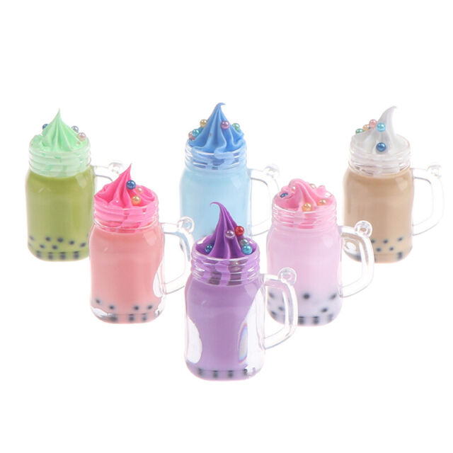 1:12 Dollhouse Miniature Simulation Pearl Milk Tea Ice Cream Cup Accessories ZR 1:12 Dollhouse Miniature Simulation Pearl Milk Tea Ice Cream Cup Accessories ZR