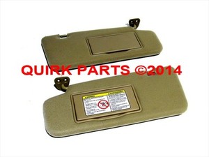 2003 2005 Nissan Murano Right Left Sun Shade Visors Set Of 2 Beige Tan Oem New Ebay
