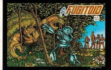 1985 EASTMAN & LAIRD SIGNED ORIGINAL PRODUCTION ART COVER FUGITOID #1 COMIC TMNT