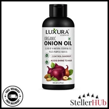 Organic Onion Oil | Controls Hair Loss, Dandruff, & Helps with Growth | Infused