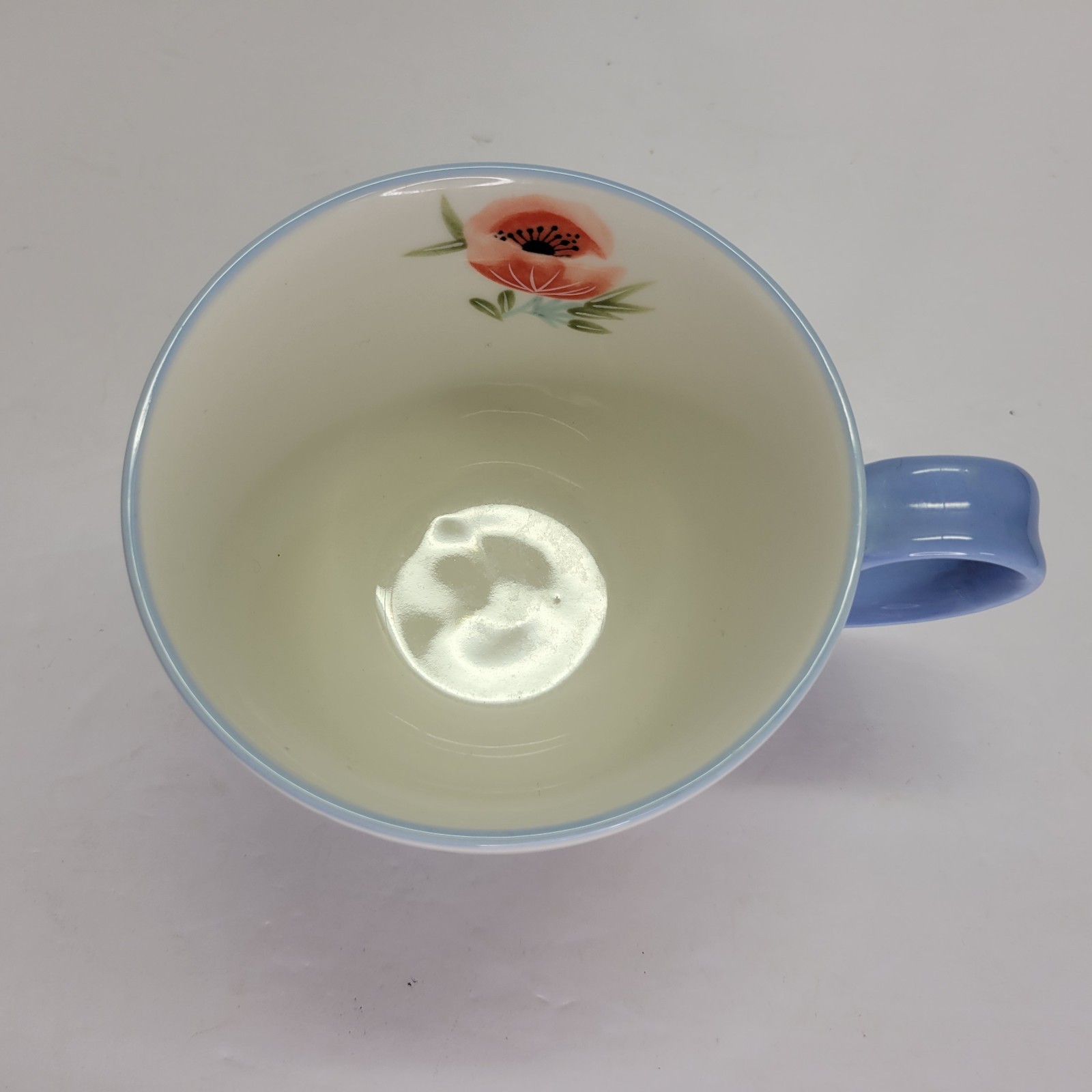 Potter's Studio Pedestal Coffee Cup Mug Pastels Flowers Botanical Garden 