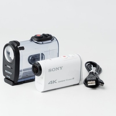 Sony FDR-X1000V 4K Action Zeiss White Exmor Camera [Near Mint] US Stock