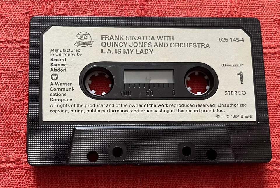 FRANK SINATRA/QUINCY JONES AND ORCHESTRA - UK CASSETTE TAPE - L.A. IS MY LADY - Image 2 of 4