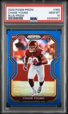2023 Prizm Football Chase Young Blue Prizm PSA 10