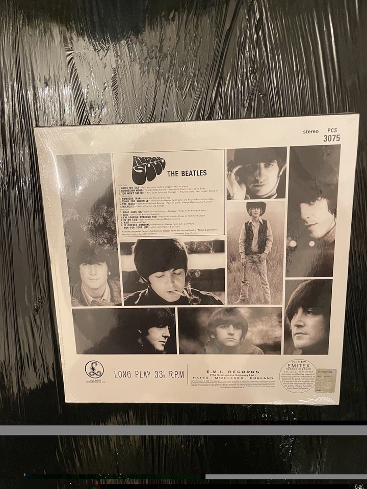 NEW & SEALED THE BEATLES RUBBER SOUL VINYL RECORD LP ALBUM  - Image 3 of 4