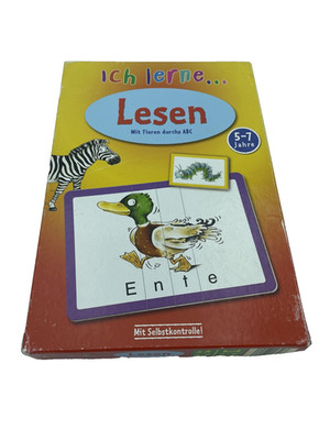 Ich lerne lesen Mit Tieren durch das ABC Bookmark Spiel vollständig Lernspiel