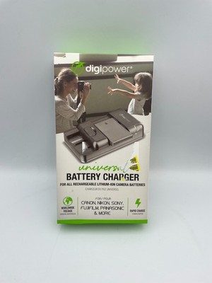 Digipower TC-200 Universal Battery Charger for Lithium-Ion Batteries Black O-Box