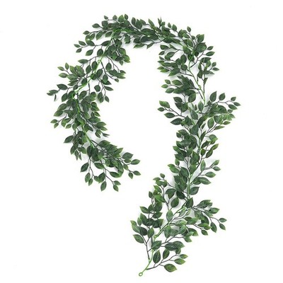 6FT Artificial Garland Leave Vines Greenery Hanging Rattan Christmas Party Decor