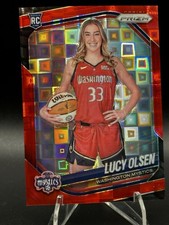 2025 WNBA Prizm Lucy Olsen #145 Variation Red Pandora /199 GRADEABLE RC SP
