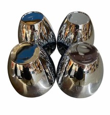 Set Of 4 - No Logo Fits Supreme 3-14 Dia Bore 98-1163 Chrome Wheel Center Caps