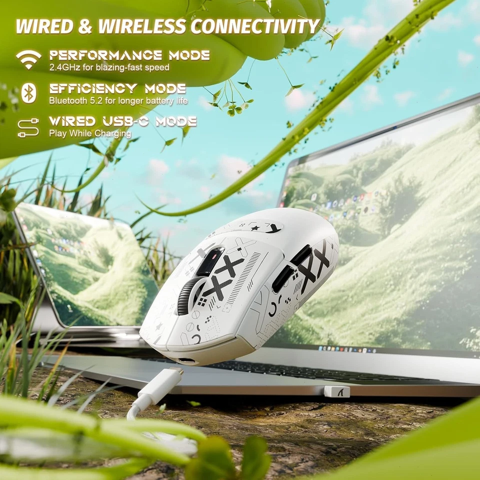 ATTACK SHARK G3 Wireless Optical Mouse Tri Mode, 25000 DPI, 1000 Polling, 59g - Image 4 of 4